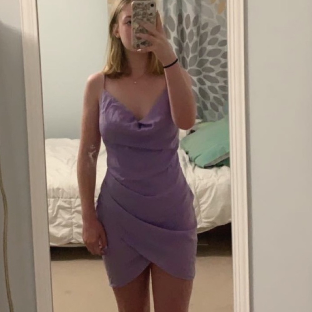 lilac purple dress